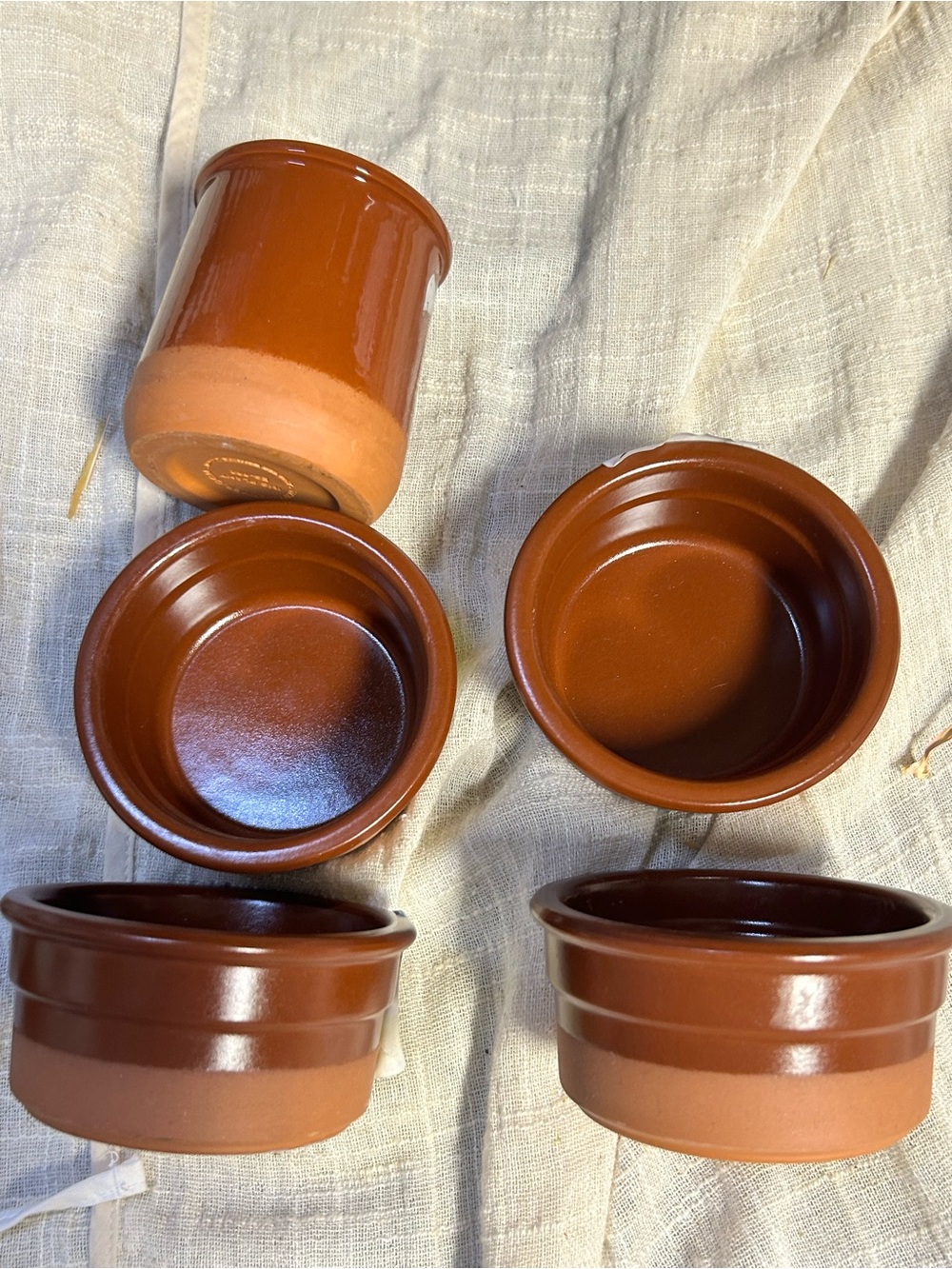 La Fermière Ceramic Ramekin CERMER TerraCotta Ramekins Baking Custard Cups